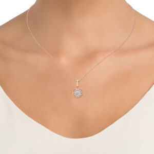 Eternal Bloom Diamond Pendant in 18K Rose Gold